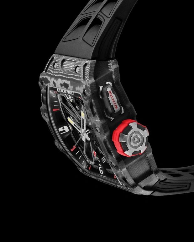 Richard Mille,Not Tourbillon 43.15x49.95mm,43.15x49.95mm,NTPT,Titanium,Skeleton,Black,Automatic,Function Selector,55hours,RM 35,RM 35-03 Rafael Nadal NTPT BLACK