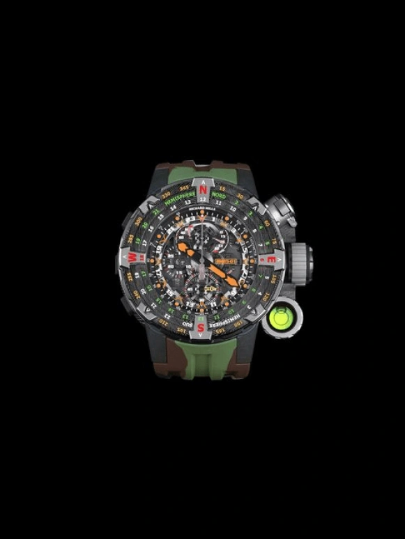 Richard Mille,Not Tourbillon 50.85mm,50.85mm,Carbon TPT,Skeleton,Handwound,Chronograph,Power Reserve Indicator,Tourbillon,Function Selector,72hours,In-house Caliber,RM 25,RM 25-01