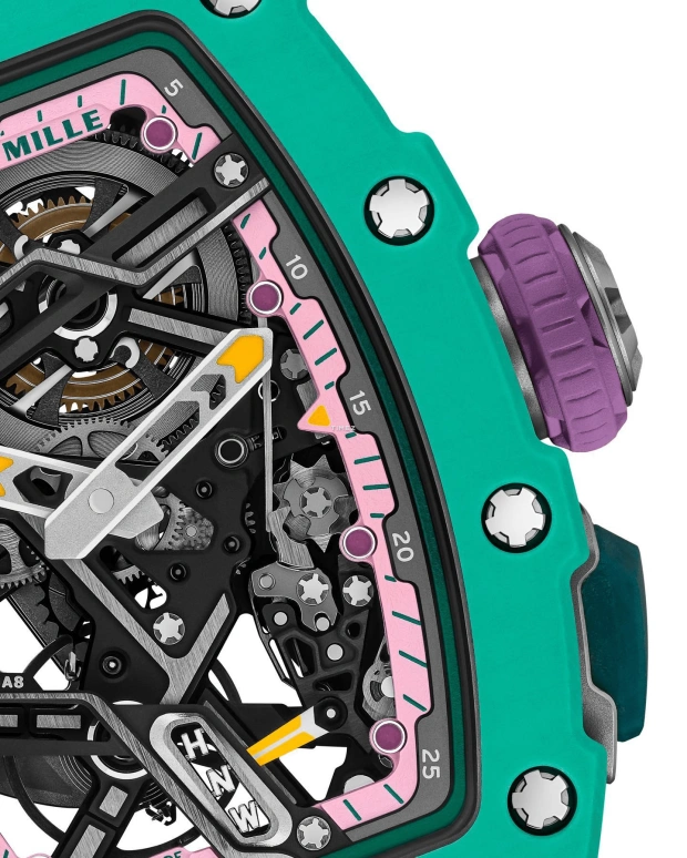 Richard Mille,Not Tourbillon 30.50x44.95mm,30.50x44.95mm,Quartz TPT,Skeleton,Automatic,Sapphire,Crystal Glass,Tonneau,RM 07,RM 07-04 NAFI THIAM