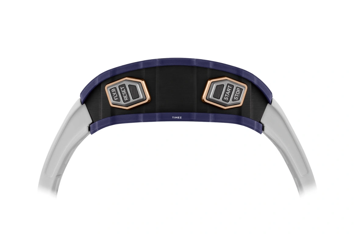 理查米尔,陀飞轮 43.23x49.65毫米,43.23x49.65毫米,Quartz TPT® 复合石英碳纤维,黑色,手动上弦,计时,动力储存指示,陀飞轮,飞返,自制机芯,蓝宝石,水晶玻璃,RM 41,RM 41-01 Tourbillon Soccer Dark Blue Quartz TPT