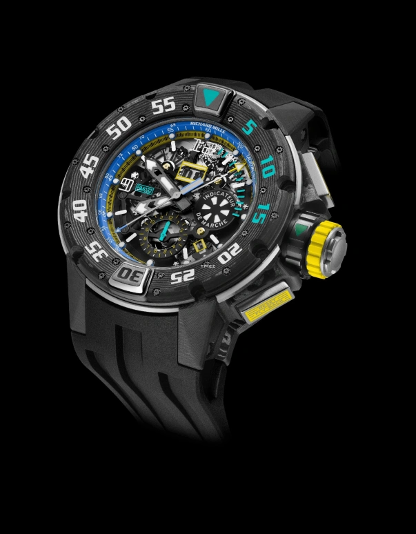 Richard Mille,Not Tourbillon 50mm,50mm,Titanium,Carbon TPT,Multi-Color,Black,Skeleton,Automatic,Chronograph,Annual Calendar,Month,Flyback,In-house Caliber,Sapphire,Crystal Glass,RM 032 Ultimate Edition