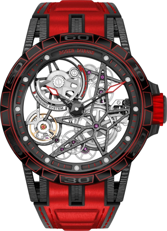 Roger Dubuis,Excalibur Spider 45mm,45mm,Titanium,Carbon,Rubber,Automatic,60hours,In-house Caliber,RDDBEX0573