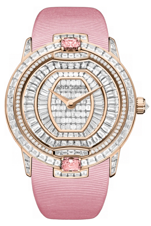 Roger Dubuis,VELVET 36mm,36mm,Rose Gold,Sapphire,Silver,Automatic,48hours,In-house Caliber,RDDBVE0029