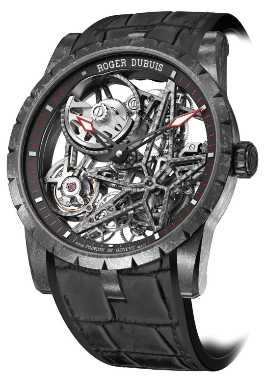 Roger Dubuis,Excalibur 42mm,42mm,Carbon,Skeleton,Automatic,60hours,In-house Caliber,RDDBEX0508