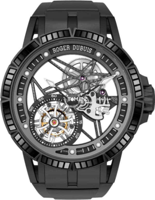 Roger Dubuis,Excalibur 45mm,45mm,Titanium,Skeleton,Handwound,60hours,In-house Caliber,RDDBEX0531