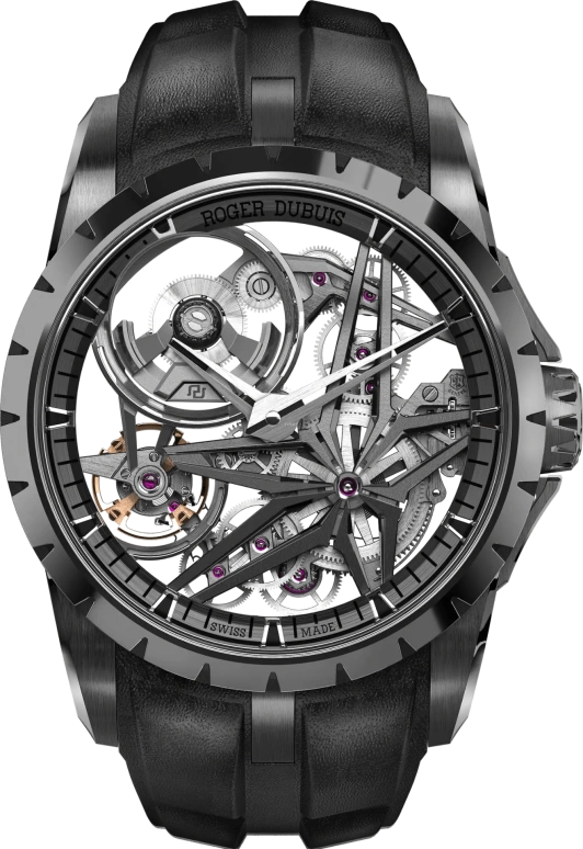 Roger Dubuis,Excalibur 42mm,42mm,Ceramic,Luminous,Black,Automatic,72hours,In-house Caliber,RDDBEX0955