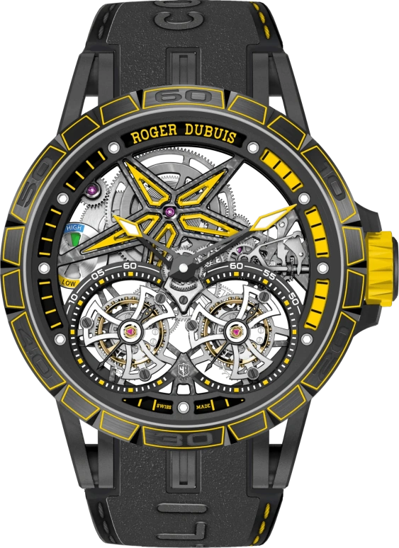 Roger Dubuis,Excalibur Spider 47mm,47mm,Titanium,Luminous,White,Yellow,Black,Handwound,52hours,In-house Caliber,RDDBEX0755