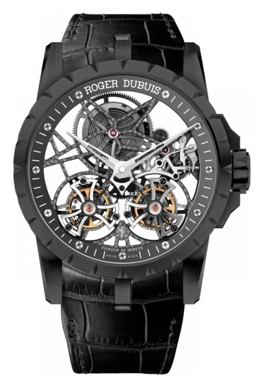 Roger Dubuis,Excalibur 45mm,45mm,Titanium Gold,Skeleton,Handwound,Tourbillon,Hollow Out,RDDBEX0471