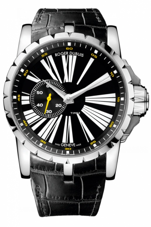 Roger Dubuis,Excalibur 45mm,45mm,Stainless Steel,Black,42hours,In-house Caliber,Sapphire,Crystal Glass,RDDBEX0263