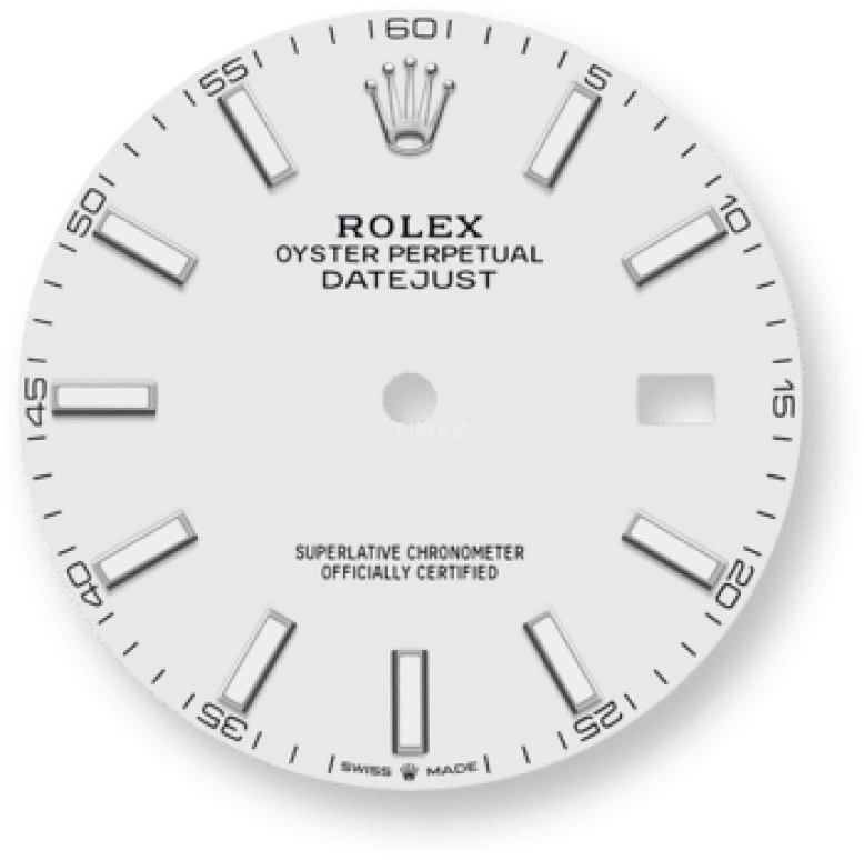 Rolex,Datejust 41 41mm,41mm,Stainless Steel,White,Automatic,Day,70hours,126300,126300-0006