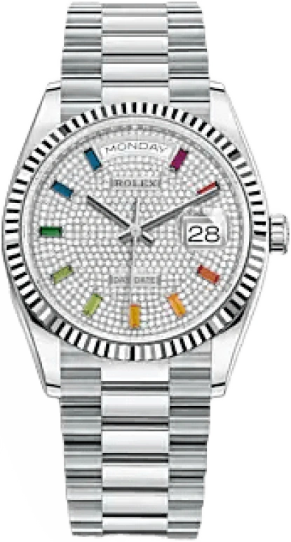 Rolex,Day-Date 36 36mm,36mm,Platinum,Automatic,Date,Day,128236,128236-0003