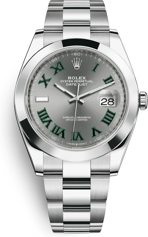 Rolex,Datejust 41 41mm,41mm,Stainless Steel,Grey,Automatic,Day,70hours,126300,126300-0013