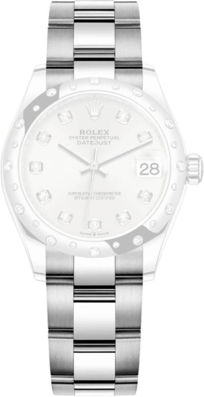 Rolex,Datejust 31 31mm,31mm,White Gold,Stainless Steel,Silver,Automatic,Day,55hours,278344RBR,278344RBR-0031