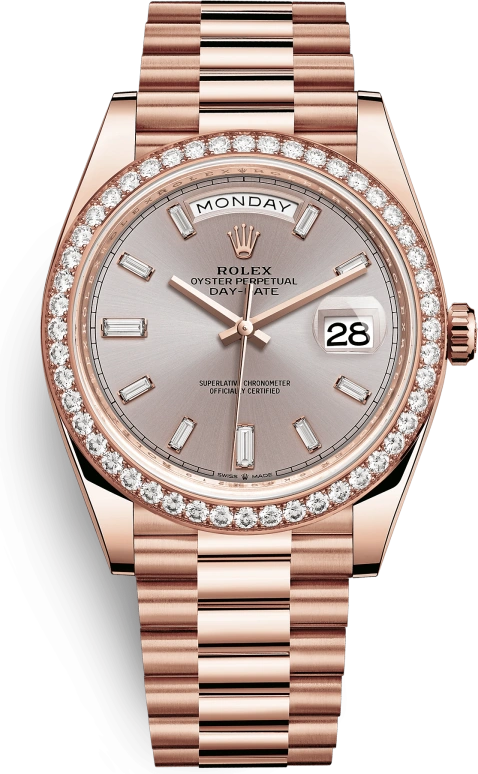 Rolex,Day-Date 40 40mm,40mm,Everose Gold,Pink Gold,Automatic,Date,Day,228345RBR,228345RBR-0007