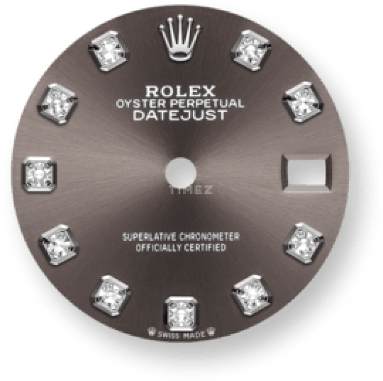 Rolex,Lady-Datejust 28mm,28mm,White Gold,Grey,Automatic,Day,55hours,279139RBR,279139RBR-0011