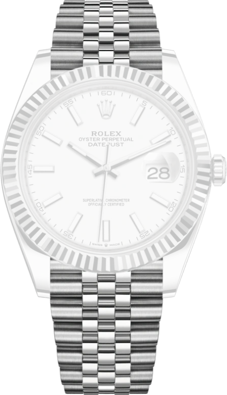 Rolex,Datejust 41 41mm,41mm,White Gold,Stainless Steel,White,Automatic,Day,70hours,126334,126334-0010