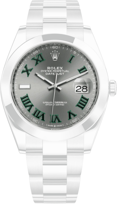 Rolex,Datejust 41 41mm,41mm,Stainless Steel,Grey,Automatic,Day,70hours,126300,126300-0013