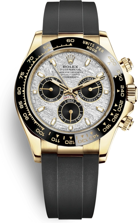 Rolex,Daytona 40mm,40mm,Ceramic,Yellow Gold,Silver,Automatic,Chronograph,Column Wheel,116518LN,116518LN-0076