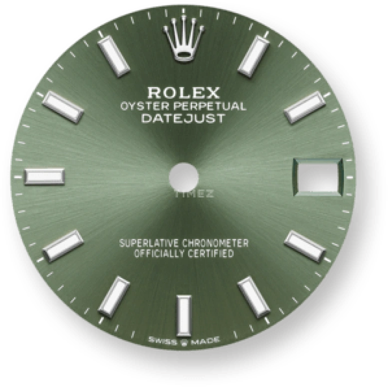 Rolex,Datejust 31 31mm,31mm,White Gold,Stainless Steel,Green,Automatic,Day,55hours,278274,278274-0018