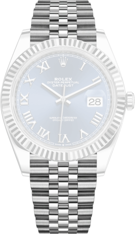 Rolex,Datejust 41 41mm,41mm,White Gold,Stainless Steel,Blue,Automatic,Day,70hours,126334,126334-0026