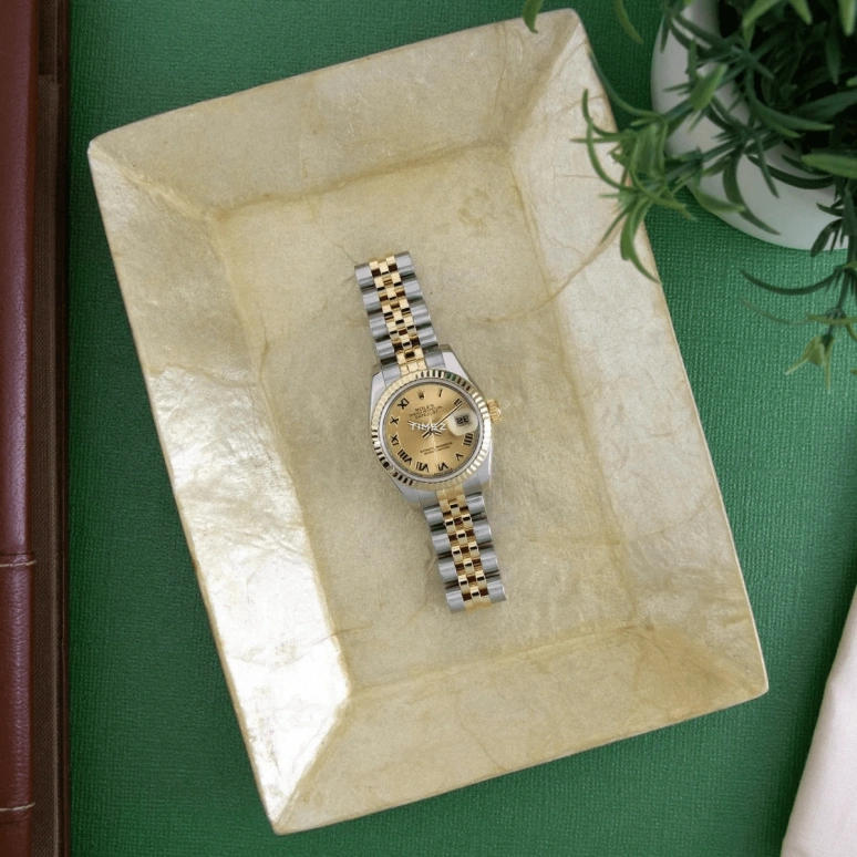 Rolex,Lady-Datejust 26mm,26mm,Stainless Steel,Gold,Automatic,Day,48hours,179173CR
