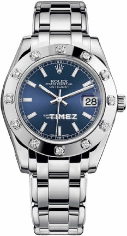 Rolex,Pearlmaster 34mm,34mm,White Gold,Blue,Automatic,Day,48hours,81319,81319-0029