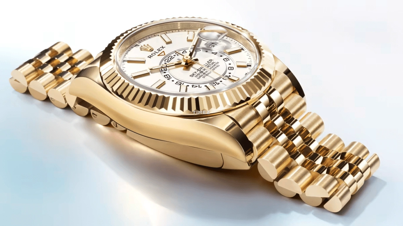 Rolex,Sky-Dweller 42mm,42mm,Yellow Gold,White,Automatic,Month,Day,Dule Time,336938,336938-0006