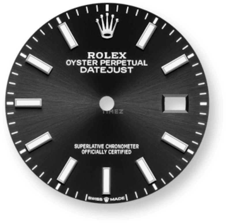 Rolex,Datejust 36 36mm,36mm,White Gold,Stainless Steel,Black,Automatic,Day,70hours,126234,126234-0016