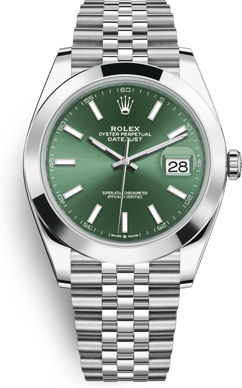 Rolex,Datejust 36 41mm,41mm,Oystersteel,Stainless Steel,Luminous,Blue,Green,Automatic,70hours,In-house Caliber,Luka Modrić,126300,126300-0020