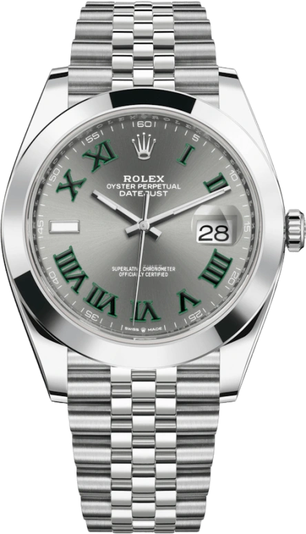 Rolex,Datejust 41 41mm,41mm,Stainless Steel,Grey,Automatic,Day,70hours,126300,126300-0014