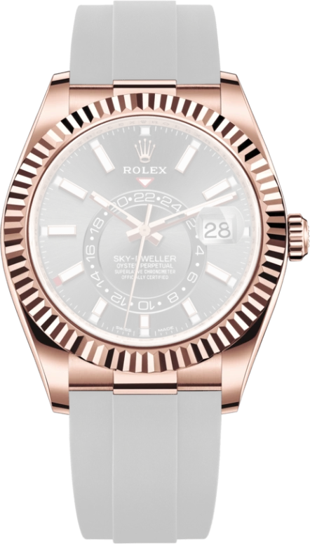 Rolex,Sky-Dweller 42mm,42mm,Rose Gold,Grey,Automatic,Annual Calendar,Month,Date,326235,326235-0006