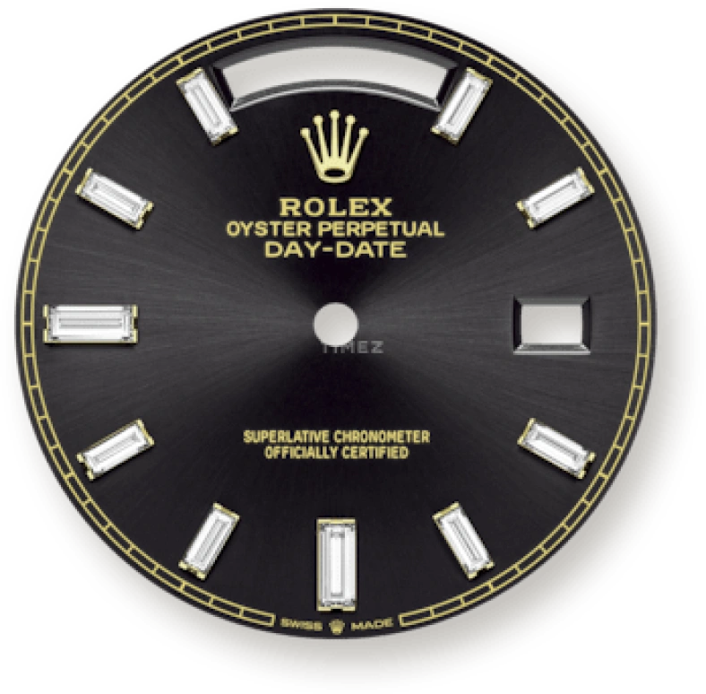 Rolex,Day-Date 40 40mm,40mm,Yellow Gold,Black,Automatic,Date,Day,Sylvester Stallone,228238,228238-0004