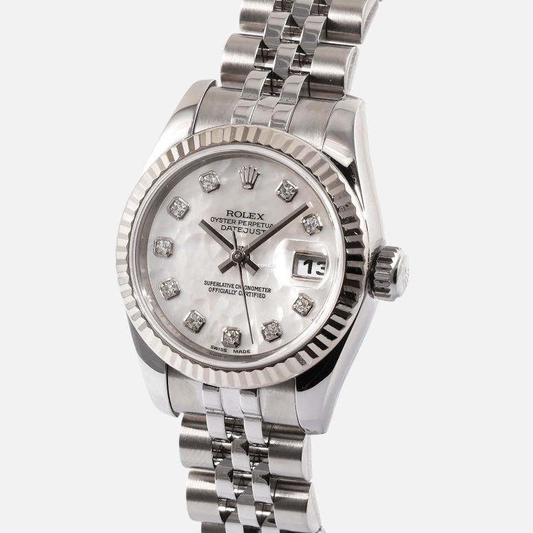 Rolex,Lady-Datejust 26mm,26mm,Stainless Steel,White,Automatic,Day,48hours,179174,179174-NG-63130