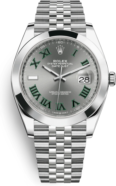 Rolex,Datejust 41 41mm,41mm,Stainless Steel,Grey,Automatic,Day,70hours,126300,126300-0014