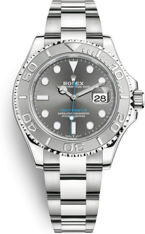 Rolex,Yacht-Master 40mm,40mm,Platinum,Stainless Steel,Grey,Automatic,Day,70hours,126622,126622-0001