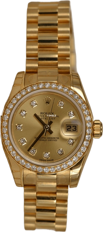 Rolex,Lady-Datejust 26mm,26mm,Yellow Gold,Champagne,Automatic,Day,48hours,179138,179138-83138 G