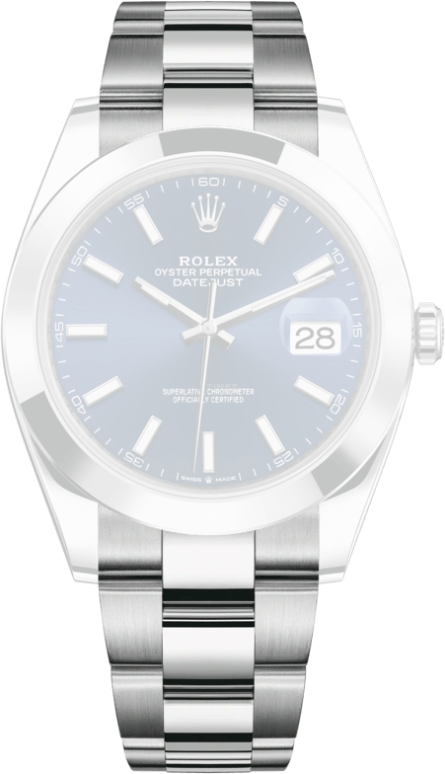 Rolex,Datejust 41 41mm,41mm,Stainless Steel,Blue,Automatic,Day,70hours,126300,126300-0001