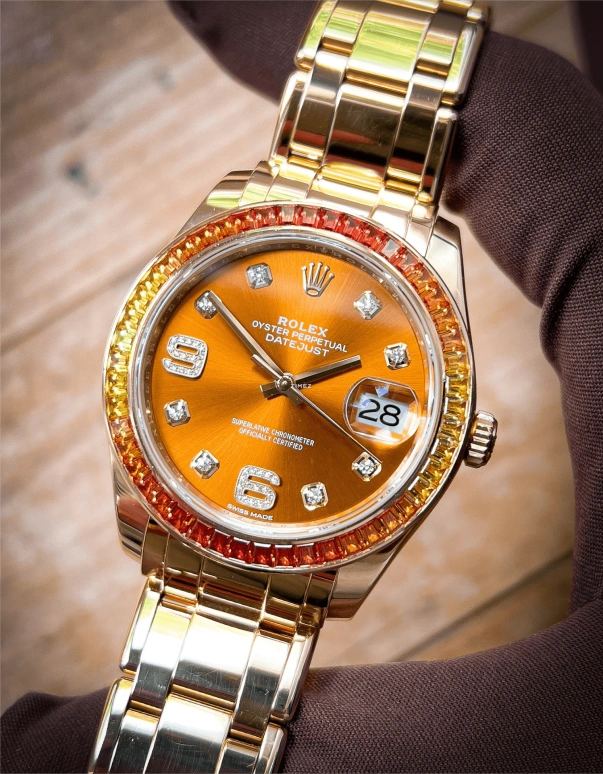 Rolex,Pearlmaster 39mm,39mm,Yellow Gold,Bronze,Automatic,Day,70hours,86348SAJOR,86348SAJOR-0002