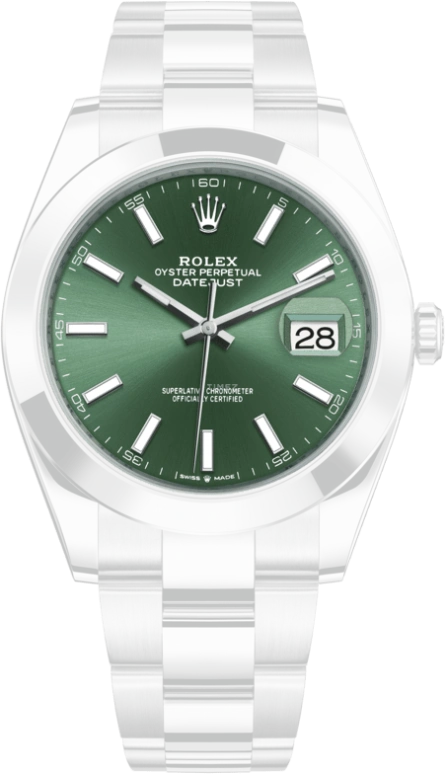 Rolex,Datejust 36 41mm,41mm,Oystersteel,Stainless Steel,Green,Automatic,Day,70hours,126300,126300-0019