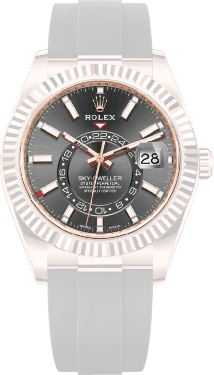 Rolex,Sky-Dweller 42mm,42mm,Rose Gold,Grey,Automatic,Annual Calendar,Month,Date,326235,326235-0006