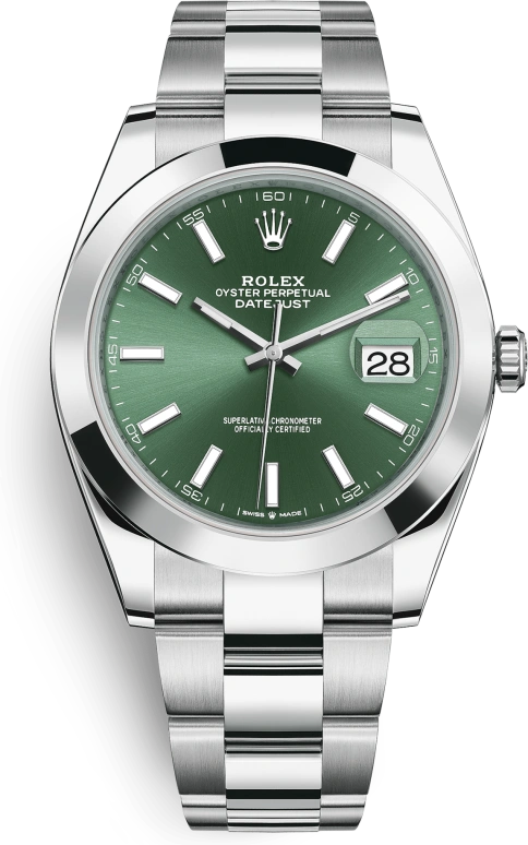 Rolex,Datejust 36 41mm,41mm,Oystersteel,Stainless Steel,Green,Automatic,Day,70hours,126300,126300-0019