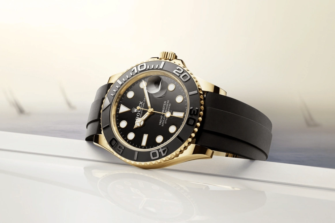 Rolex,Yacht-Master 42mm,42mm,Ceramic,Yellow Gold,Black,Automatic,Date,70hours,226658,226658-0001