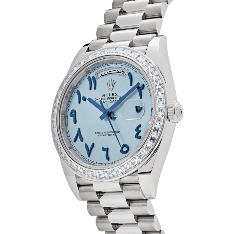 Rolex,Day-Date 36 40mm,40mm,Platinum,Silver,Automatic,Date,Day,Patrick Mahomes,Tom Terrific,Tom Brady,Comeback,228396TBR,228396TBR-0016