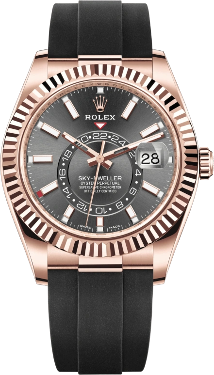 Rolex,Sky-Dweller 42mm,42mm,Rose Gold,Grey,Automatic,Annual Calendar,Month,Date,326235,326235-0006