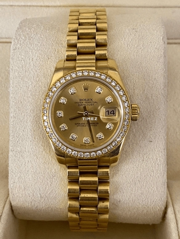 Rolex,Lady-Datejust 26mm,26mm,Yellow Gold,Champagne,Automatic,Day,48hours,179138,179138-83138 G