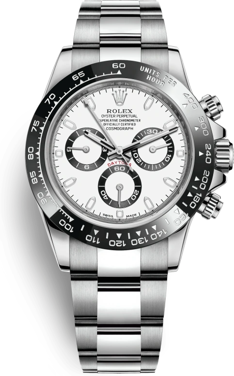 Rolex,Daytona 40mm,40mm,Ceramic,Stainless Steel,White,Automatic,Chronograph,72hours,Stephan Winkelmann,116500LN,116500LN-0001