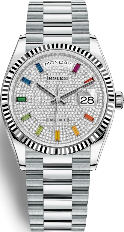 Rolex,Day-Date 36 36mm,36mm,Platinum,Automatic,Date,Day,128236,128236-0003