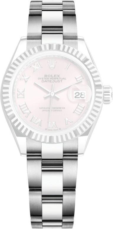 Rolex,Lady-Datejust 28mm,28mm,White Gold,Stainless Steel,Pink,Automatic,Day,55hours,279174,279174-0018