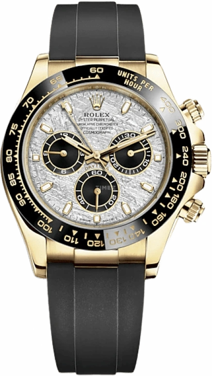 Rolex,Daytona 40mm,40mm,Ceramic,Yellow Gold,Silver,Automatic,Chronograph,Column Wheel,116518LN,116518LN-0076