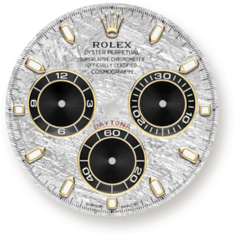 Rolex,Daytona 40mm,40mm,Ceramic,Yellow Gold,Silver,Automatic,Chronograph,Column Wheel,116518LN,116518LN-0076